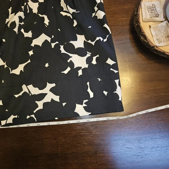 Vintage Silk Banana Republic Floral Midi Skirt Sz 4 - Picture 9 of 12